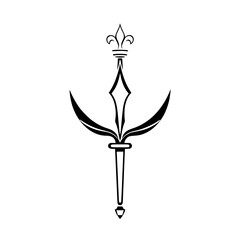 Fleur-de-lis, Spear-like Symbol