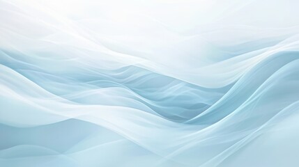 Fototapeta premium Abstract blue wave background with soft flowing lines, light textures, calming hues, digital illustration, smooth gradient for design projects.