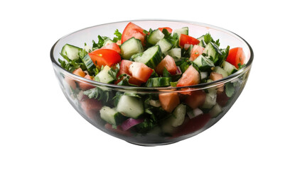 fresh vegetable salad in a bowl