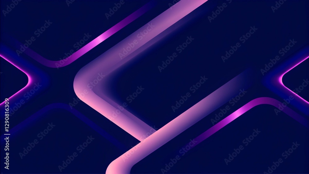 Poster abstract background with blue glowing wavy lines with technology connection concept. modern minimal 
