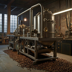 coffee factory ai image