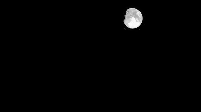 moon in the night sky