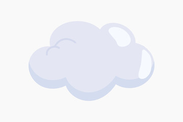 Cloud weather illustration collage element vector