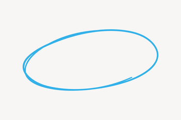 Cute hand drawn oval, message vector
