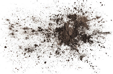 dirt and mud texture on a transparent background
