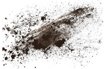 dirt and mud texture on a transparent background