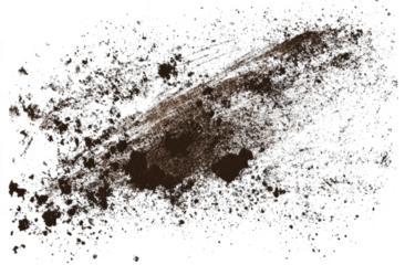 dirt and mud texture on a transparent background