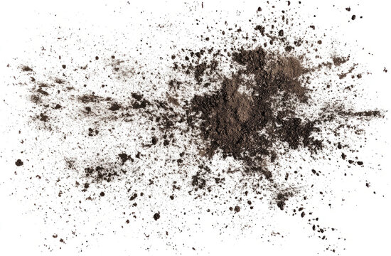 dirt and mud texture on a transparent background