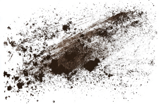dirt and mud texture on a transparent background