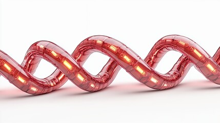 Naklejka premium Glowing Red Spiral Design