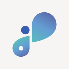 Water drop logo element vector