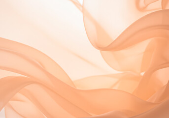 サーモンピンクの薄い布のバックグラウンド