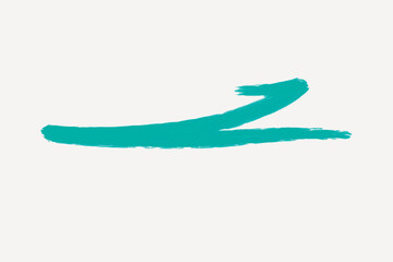 Green brush stroke collage element vector