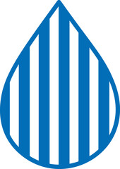 Pattern Blue Water Drop Stripes Vector