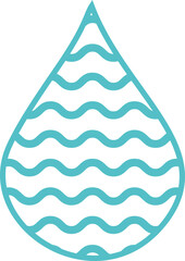 Pattern Blue Water Drop Wave Vector