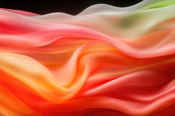 Obraz premium Flowing fabric in vibrant hues creates sense of motion and elega