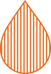 Pattern Orange Water Straight Stripes Vector