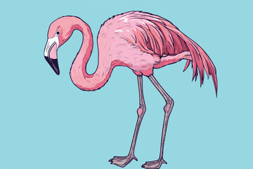 flamingo vector design, awesome flamingo ,high resolution printable flamingo artwork and Flamingo silhouette vector illustration Flamingo silhouette vector Silhouette Art & Illustration