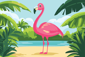flamingo vector design, awesome flamingo ,high resolution printable flamingo artwork and Flamingo silhouette vector illustration Flamingo silhouette vector Silhouette Art & Illustration