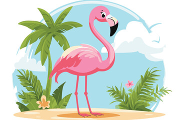 flamingo vector design, awesome flamingo ,high resolution printable flamingo artwork and Flamingo silhouette vector illustration Flamingo silhouette vector Silhouette Art & Illustration