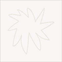 Effect grey memphis starburst, collage element vector