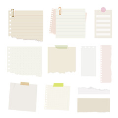 PNG Assorted torn paper notes on transparent background