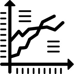 Fototapeta premium Area Chart Icon