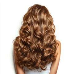 Fototapeta premium Elegant hairstyle with beautiful curls.