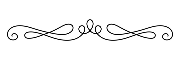 PNG Elegant vintage decorative flourish on transparent background