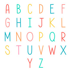 Styled alphabet set design element