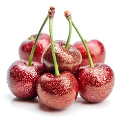 cherries isolated on white background