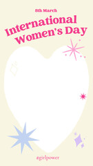 PNG beige heart photo collage frame, transparent background