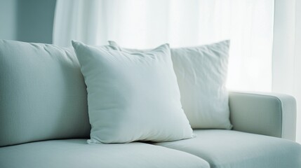 Stomach pain relief while lying on a sofa with a soft pillow under the abdomen. Featuring discomfort and comfort