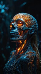 Ethereal Skull with a Glowing Core