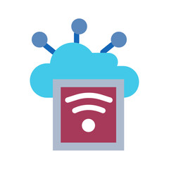 cloud connectivity hub icon
