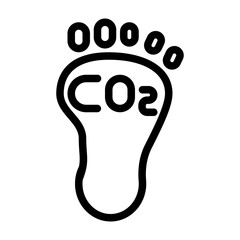 carbon footprint tracker icon