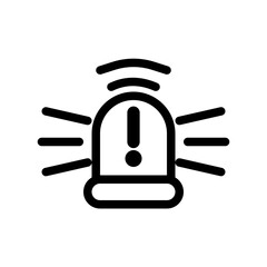 smart alarm siren icon