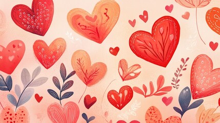A stylish Valentine Day sale banner with heart-shaped elements and bold text.