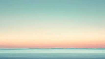 Fototapeta premium Tranquil pastel sunrise over serene horizon with soft gradient sky Armenian Genocide Remembrance Day.