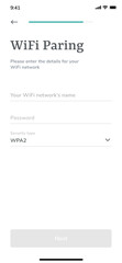 Wifi Pairing & Connect to a Network, Settings & Onboard, Welcome Screens App UI Kit Template