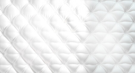 Fototapeta premium 白いリッチな輝きを放つキルティング生地
