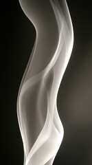 Elegant white smoke trail against dark background Love Your Thighs Day