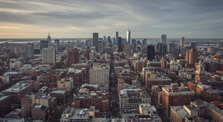 Fototapeta premium City skyline panorama urban travel destination view