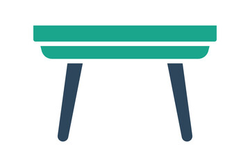 Table icon. solid icon style. icon related to furniture. furniture elements vector illustration