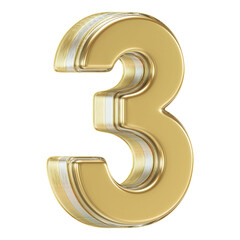 3D Golden Number 3