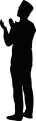 Muslim Islamic Silhouette Decoration for Templet Element Design