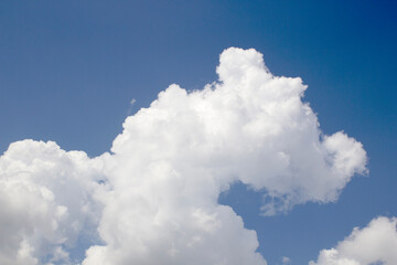 Blue sky background with white clouds