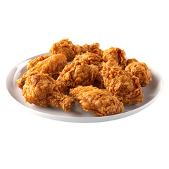 Crispy Fried Chicken Wings on a Plate Delicious Meal