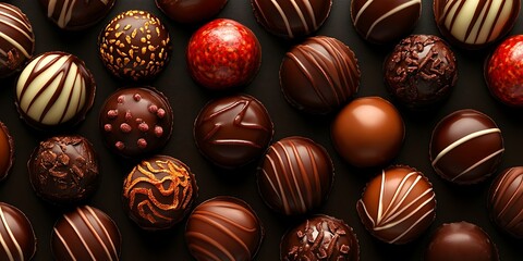a group of colorful round candies