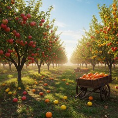 apple tree in the garden